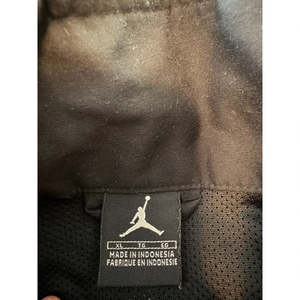 Jordan Brand Mens XL Black Red Piping Full Zip Track Jacket Jumpman Logo 4832